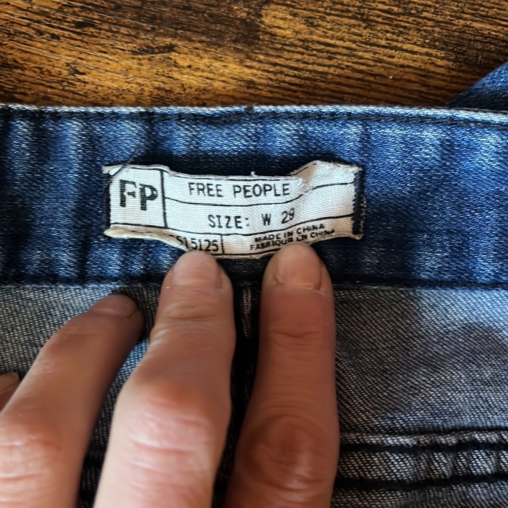 Free People Jeans Skinny Ankle Zipper Size 29 - Picture 6 of 7